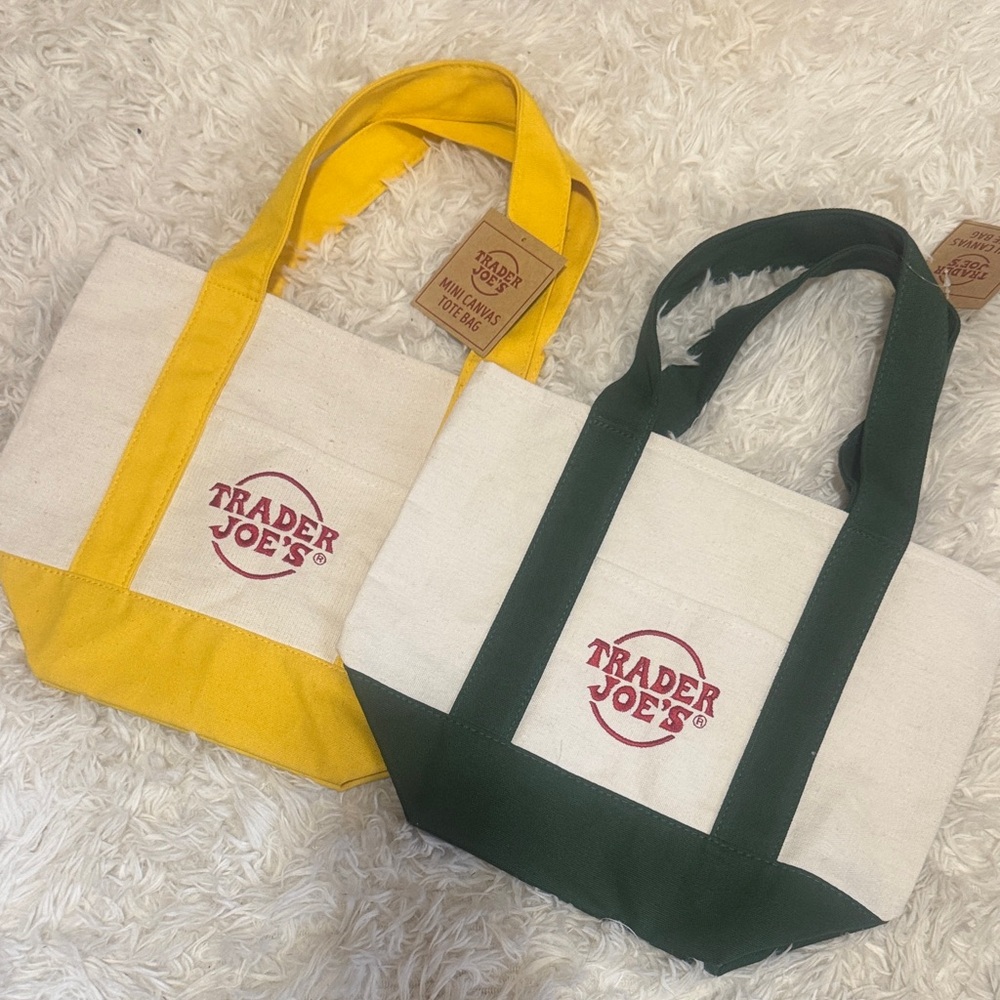Trader Joe’s Tote Bag Set - Yellow and Green